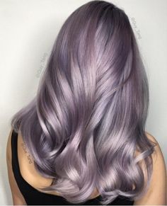 Purple Silver Hair, Purple Lowlights, Ash Purple Hair, Silver Purple Hair, Lilac Hair Color, Purple Hair Highlights, Lavender Hair Colors, Purple Balayage, Purple Ombre Hair