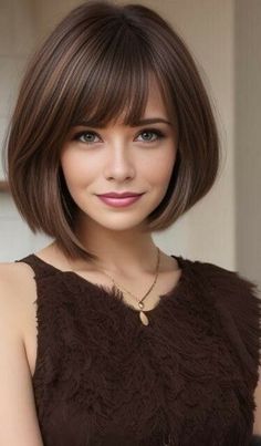 Bob Formal Hairstyles, Trending Short Hair, Medium Hair Styles For Women, Haircuts For Medium Length Hair, Amazing Hairstyles, Bob Hairstyles For Thick, Bob Hairstyles With Bangs, Hairstyles For Girls, Hair Upstyles