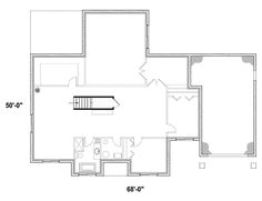 the floor plan for a house with an upstairs bedroom and living room, as well as two