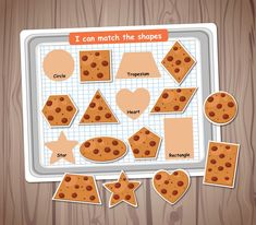 i can match the shapes for cookies and other things to make them look like they are cut out