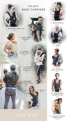 the baby carrier is designed to be comfortable and stylish