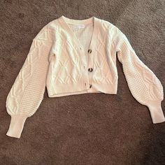 This Is A Cream Sweater. It Is Cropped. Never Worn. Cream Cropped Sweater, Cream Sweater, Cropped Sweater, Sweaters For Women, Cream, Women Shopping, Quick Saves, Color