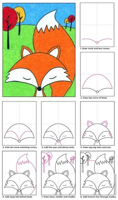 an image of how to draw a fox