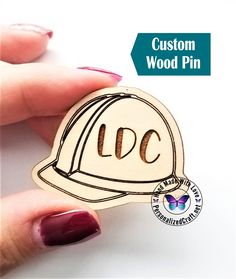 LDC Construction Department Wood Pin,  Gift for LDC Worker, Custom Hard Hat for Local Design Construction      Save  Buy in Bulk  You may also like our other Witness inspired items: https://www.etsy.com/shop/PersonalizedCraft?ref=seller-platform-mcnav&section_id=30238699 These are nice gifts for your hard working LDC (Local Design Construction) brother/sister. Give them something special they can see and use every day. A personal touch means so much!  These can be purchased and sent directly to Custom Hard Hats, Personalized Tie, Nice Gifts, Acrylic Pins, Jehovah's Witnesses, Tie Tack, Engraved Wood, Local Design, Custom Wood