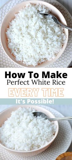 how to make perfect white rice every time it's possible