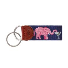 a key chain with an elephant on it