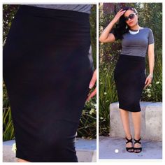 Fitted Pencil Skirt Can Be Dressed Up Or Worn Casual Pencil Skirt, Womens Skirt, Dress Up, Pencil, Womens Sizes, Skirt, Women Shopping, Black, Color