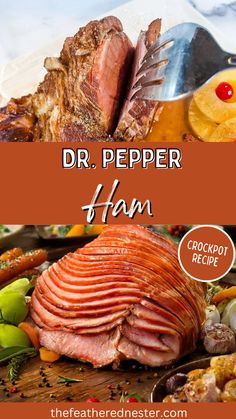 the cover of dr pepper's ham cookbook