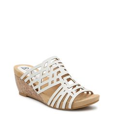 Bellini-Pretty Wedge Sandal Slide into eye-catching appeal with the Pretty wedge sandal from Bellini. The laser-cut upper creates geometric patterns that will amp up any outfit. White Sandals With Arch Support For Spring, White Wedge Sandals With Arch Support, Modern Wedge Sandals With Arch Support For Spring, White Wedge Heel Sandals With Arch Support, White Wedge Heel Sandals For Spring, White Wedge Sandals For Spring, Modern White Sandals For Spring, Modern White Open Toe Wedge Sandals, White Synthetic Wedge Sandals With Arch Support