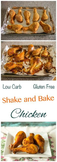 low carb gluten free shake and bake chicken