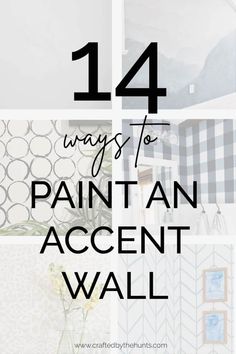 14 Wall Painting Ideas You Have To Try While Staying at Home Accent Painting Ideas, Accent Wall Office Paint, Accent Wall Painting Designs, Diy Laundry Room Accent Wall, Wall Patterns With Paint Bedroom, Painted Wall Patterns Diy, Accent Wall In Bathroom Painted, Painting Part Of A Wall, Abstract Tape Painting Accent Walls