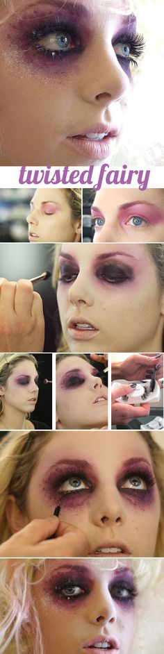 Take Your Fairy Costume to the Next Level with This Makeup Tutorial Halloween Zombie Makeup, Halloween Makeup Diy Tutorial, Makeup Zombie, Make Carnaval, Halloween Makeup Diy, Zombie Walk, Halloween Fairy