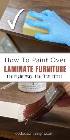 You can paint over laminate or particle board furniture with chalk paint. Go ahead and paint that dresser. I promise you won't be disappointed. No one will ever know! Paint Laminate Wood Furniture, Chalk Paint On Laminate Furniture, Painting Laminate Wood Furniture, Chalk Paint Office Furniture, How To Chalk Paint Laminate Furniture, Refinishing Painted Furniture, Restore Laminate Furniture, Refurbish Laminate Furniture, Bedroom With Painted Nightstands