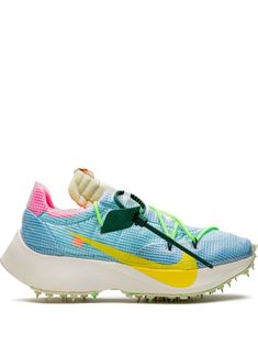 Supplied by a premier sneaker marketplace dealing with unworn, already sold out, in demand rarities. Each product is rigorously inspected by experienced experts guaranteeing authenticity. The Off-White x Nike Vapor Street “Blue/Yellow-Pink” integrates elements of Nike’s VaporFly and Zoom Fly into its design for another forward-looking silhouette cooked up by The Ten mastermind, Virgil Abloh. Fusing the past with the present has been a hallmark design function of Abloh, as the Chicago native take Nike Women Shoes, Off White X Nike, Off White Shoes, White Shoes Sneakers, Top Sneakers Women, Street Sneakers, Designer Trainers, Nike Vapor, White Sneakers Women