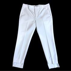 Zara Woman White Skinny Ankle Chino Trousers Pants Brand New With Tags Size Us 8 Eu 40 Mex 30 White Chinos With Fitted Mid-Waist. Front Pockets And Double Welp Pockets In The Back. Leg Hemline Is Shorter On Front Than Back By Design. Front Rise 9.5” Waist 17” Inside Leg 27” Excellent Like New Condition. Houndstooth Leggings, White Chinos, Lime Green Shorts, Zara Jumpsuit, Seersucker Pants, Nike Tennis Dress, Trousers Pants, Chino Trousers, Sleeveless Rompers