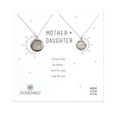 Dogeared Jewelry, Mother Daughter Bracelets, Sparkle Necklace, Choker Pendant, Clover Charm