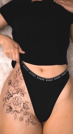 Feminine Anchor Tattoo, Hip Thigh Tattoos, Hip Tattoos Women, Simple Tattoo Designs, Leg Tattoos Women, Hummingbird Tattoo, Back Tattoo Women, Arm Tattoos For Women, Elegant Tattoos