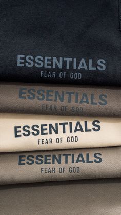 a stack of essentials on top of each other with the words essentials printed on them