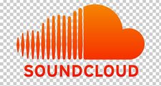 an orange soundcloud logo on a transparent background