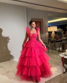 Multicolor Formal Dress, Prom Ballgown Dress, Fun Prom Dresses Unique, Viennese Ball, Bow Prom Dress, Prom 2k23, Pink Tulle Prom Dress, Prom 2k24