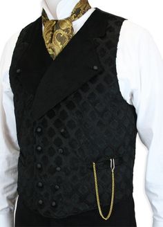 Marsdown Vest - Black -- great idea for the guys #steampunk #wedding #Fashion Steampunk Mode, Mens Steampunk, Steampunk Vest, Wingtip Boots, Steampunk Wedding, Vest And Tie, Steampunk Clothing, Black Vest