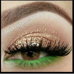 St Patricks Day Makeup Ideas, St Patricks Day Makeup, Tinkerbell Makeup, Step By Step Eye Makeup, Makeup Ideas Step By Step, Makeup Tutorials For Beginners, Saint Patricks Day Makeup, Day Eye Makeup, Eye Makeup Tutorials