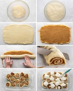 step by step instructions on how to make cinnamon rolls