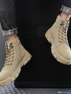 OrcaJump - Hommes Chaussures Confort Travail Casual Vintage Classic Outdoor Noir Gris Khaki Automne Bottes / Ankle Boots Boots Style, Classic Outdoor, Fashion Boots, Boots Men, Shoes Mens, Men's Shoes, Ankle Boots, Shoe Bag, Satin