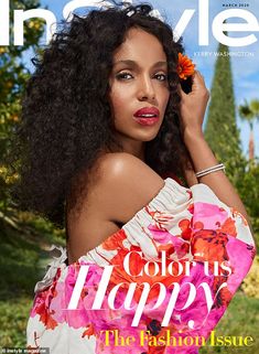 the cover of style magazine with an image of a woman wearing a flower in her hair