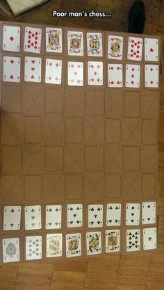 an image of playing cards made out of cardboard