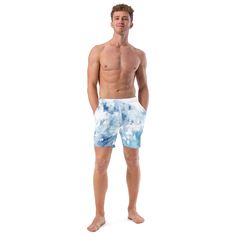 These swim trunks have everything you need for a hot summer day--they're quick-drying and breathable, have multiple pockets for your belongings, and feature a silky, anti-chafe inner liner. Get yours now! * Fabric composition: (may vary by 5%) 91% recycled polyester, 9% spandex * Liner composition: 92% polyester, 8% spandex * Fabric weight (may vary by 5 5.13 oz/yd² (174 g/m²)  * Four-way stretch water-repellent microfiber fabric * Anti-chafe mesh inner liner * Elastic waistband with drawcord * Summer Blue Boxer Briefs For Poolside, Summer Nylon Swim Trunks With Side Pockets, Beachwear Boxer Briefs For Summer Vacation, Summer Beachwear Boxer Briefs For Vacation, Summer Vacation Beachwear Boxer Briefs, Summer Beachwear Boxer Briefs For Swimming, Short Swim Trunks For Summer Pool, Short Swim Trunks For Pool In Summer, Nylon Swimwear With Pockets For Summer