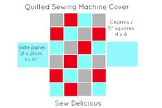 quilted sewing machine cover size chart