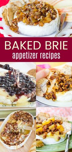 baked brie appetizer recipe with fruit and nuts