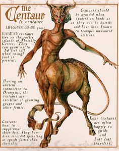 the centaur is depicted in this illustration