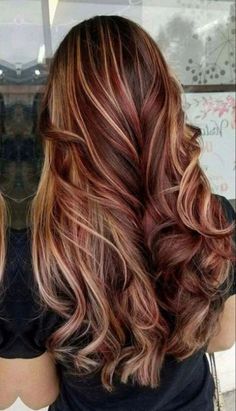 Perfect Hair Color, Curly Hair Types, Fall Hair Color For Brunettes, Hairstyle Inspiration, Latest Hair, Hair Color Ideas For Brunettes, Hair Color Highlights