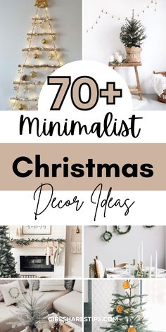 christmas decor ideas that are easy to do with minimalist ornaments and trees for the holiday season