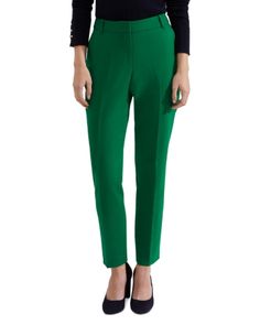 Hobbs London Suki Pants Elegant Green Long Pants, Elegant Fitted Green Bottoms, Elegant Green Stretch Dress Pants, Formal Stretch Green Pants, Tailored Full-length Green Bottoms, Elegant Green Bottoms With Pockets, Elegant Tailored Green Pants, Elegant Green Tailored Pants, Green Tailored Tapered Leg Bottoms