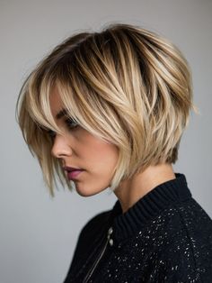 12 Trendy Bob Haircuts for a Sleek Style Short Stylish Haircuts For Women, Trendy Womens Haircuts 2024, Short Cuts For Fine Hair, New Bob Hairstyles, Bob Hair Ideas, Bobbed Hairstyles, Hair Bobs, Kort Bob, Trendy Bob