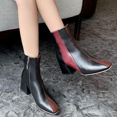 Heel Height: 6.5cmPlatform Height: 1 cmStyle: Fashion,KoreanOccasion: Casual,Party/Club,Office/Career,DressSeason: Spring,Summer,Fall/Autumn,WinterPackage Contents: 1 x Shoes (Pair)Size Guide:34 = foot length 21.5-22cm (Foot width=8-8.5cm)35 = foot length 22-22.5cm (Foot width=8.5cm)36 = foot length 22.5-23cm (Foot width=8.5-9cm)37 = foot length 23-23.5cm (Foot width=9cm)38 = foot length 23.5-24cm (Foot width=9-9.5cm)39 = foot length 24-24.5cm (Foot width=9.5-10cm)40 = foot length 24.5-25cm (Foo Trendy Brown Flat Heel Heels, Trendy Brown Flat Heels, Brown Summer Boots With Pointed Toe, Brown Pointed Toe Boots For Summer, Summer Brown Pointed Toe Boots, Trendy Brown Heels With Square Toe, Brown Pointed Toe Summer Boots, Elegant Mid-calf Boots With Stacked Heel And Square Toe, Brown Mid-calf Boots With Reinforced Heel And Square Toe