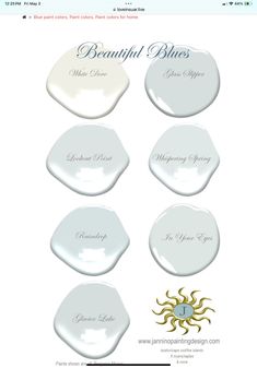 the different shades of white paint are shown in this graphic style, and it is easy to use