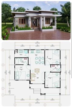 two story house plans with one bedroom and an open floor plan