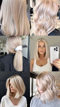 Milky blond, Молочный блонд, Окрашивание волос, блонд, светлый блонд, коллаж для сторис Light Blonde Shoulder Length Hair, Milky Blonde Hair Color Ideas, All Blonde Hair Color, Milky Blonde Hair, Blonde 2024, Perfect Blonde Hair, Icy Blonde Hair, Light Blonde Hair, Blonde Hair Inspiration