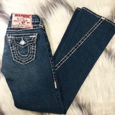 Good Condition Open To Offers Via Button True Religion Jeans, Jeans Color, Colored Jeans, Color Blue, Women Jeans, Outfit Inspo, Women Shopping, Blue