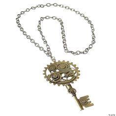 Perfect accessory to dress up your cool Steampunk costume! Include: Golden key-shaped necklace with attached gear decorations. Steampunk Key, Golden Key, Halloween Express, Animal Costumes, Steampunk Gears, Steampunk Costume, Steampunk Design, Steampunk Clothing, Steampunk Jewelry