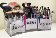 Makeup Storage Solutions, Diy Makeup Brush, Organizer Ideas