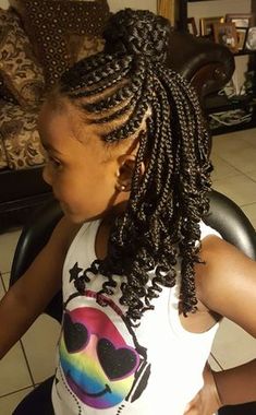 haare-mode-schönheit Braid Styles For Girls, Half Braided Hairstyles, Cornrow Designs, Quick Braided Hairstyles, Kids' Braids, Styles Ideas, Pelo Afro