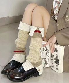 Spring And Autumn Knitted Button Contrast Open Pile SocksThese socks are made of: Knitted cotton threadCasual Style. Comfy & Soft. Machine Wash Cold. Do Not Bleach. Accessory Inspo, June Bug, Classy And Fabulous, Spring And Autumn, Knit Cotton, Juno, Casual Style, Camel, Bleach