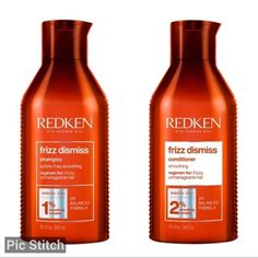 Benefits: Sulfate-Free & Sodium Chloride-Free Tames Frizzy Hair Provides Enhanced Smoothness & Shine Gently Cleanses While Fighting Frizz Redken Frizz Dismiss, Redken Shampoo, Anti Frizz Shampoo, Curl Shampoo, Redken Hair Products, Hair Cleanser, Babassu Oil, Anti Frizz, Sulfate Free Shampoo