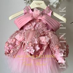 belle dress in pink Cheap Princess Style Tutu Dress For Fancy Dress, Cheap Summer Dresses For First Birthday, Princess Style Dress With Ruffles For First Birthday, Princess Style Ruffled Dress For First Birthday, Princess Tutu Dress With Floral Applique For Birthday, Luxury First Birthday Princess Dress With Ruffles, Playful Pink Princess Dress For First Birthday, Beauty And The Beast Dress, Belle Outfit