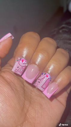 Short Square Nails, Acrylic Nails Coffin Pink, Bling Acrylic Nails, Acrylic Nails Coffin Short, Acrylic Nails Coffin, Girls Nails, Square Acrylic Nails